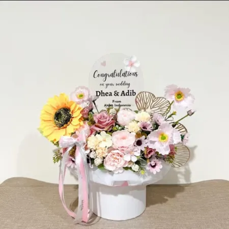 Bloom Box Akrilik Ucapan Wedding Glodok